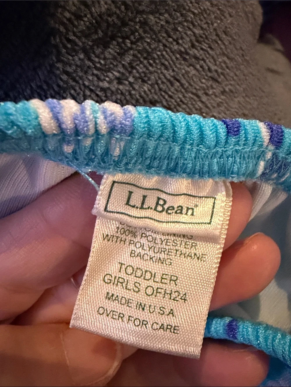 L.L. Bean Blue Floral Girls' Swim Dress and Bloomers